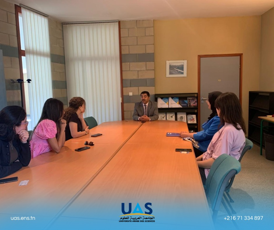 Réunion avec les étudiants de l'UAS qui effectuen une partie de leur formation au sein de l'IMT-Nord Europe dans le cadre du partenariat entre les deux universités.